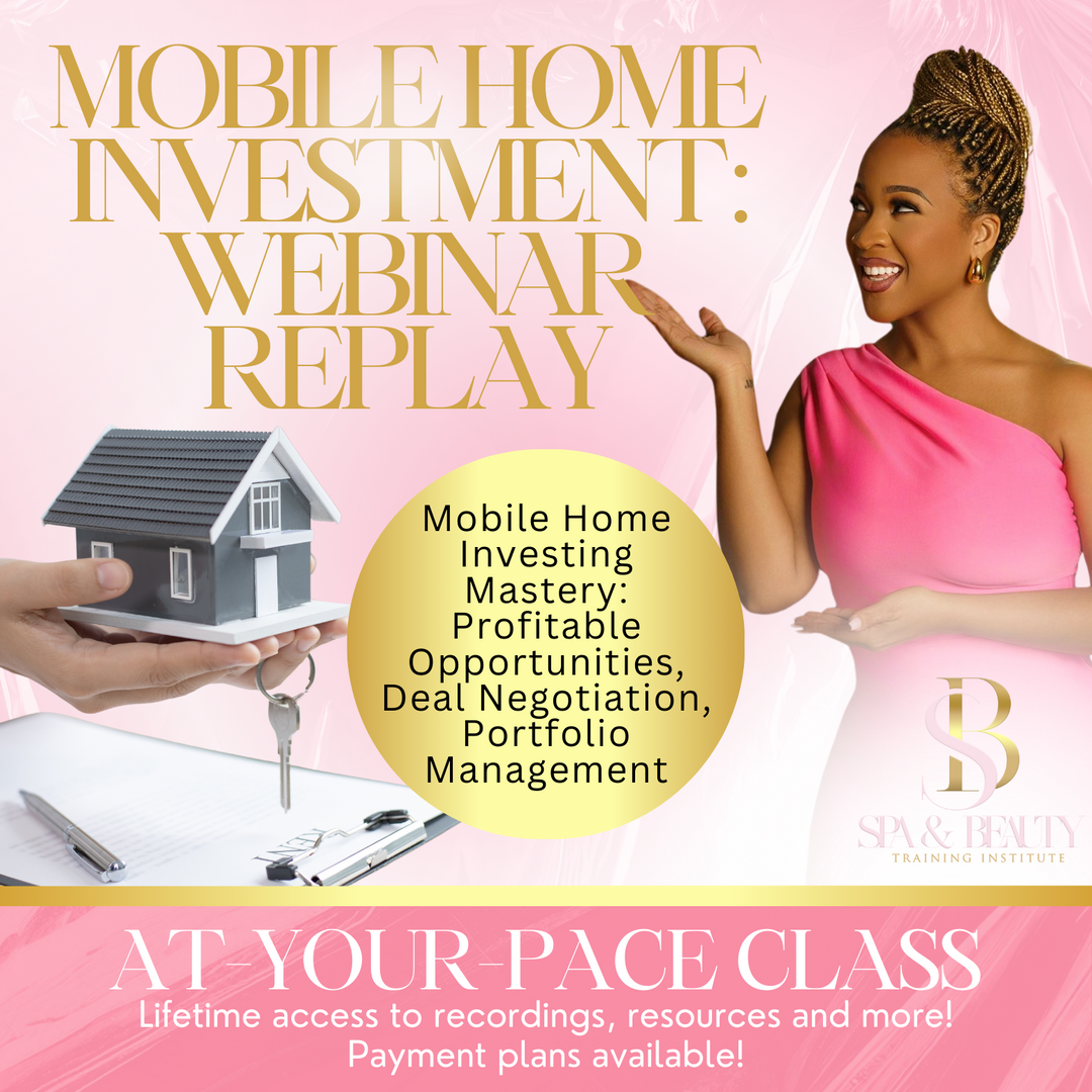 Mobile Home Investment Webinar Replay