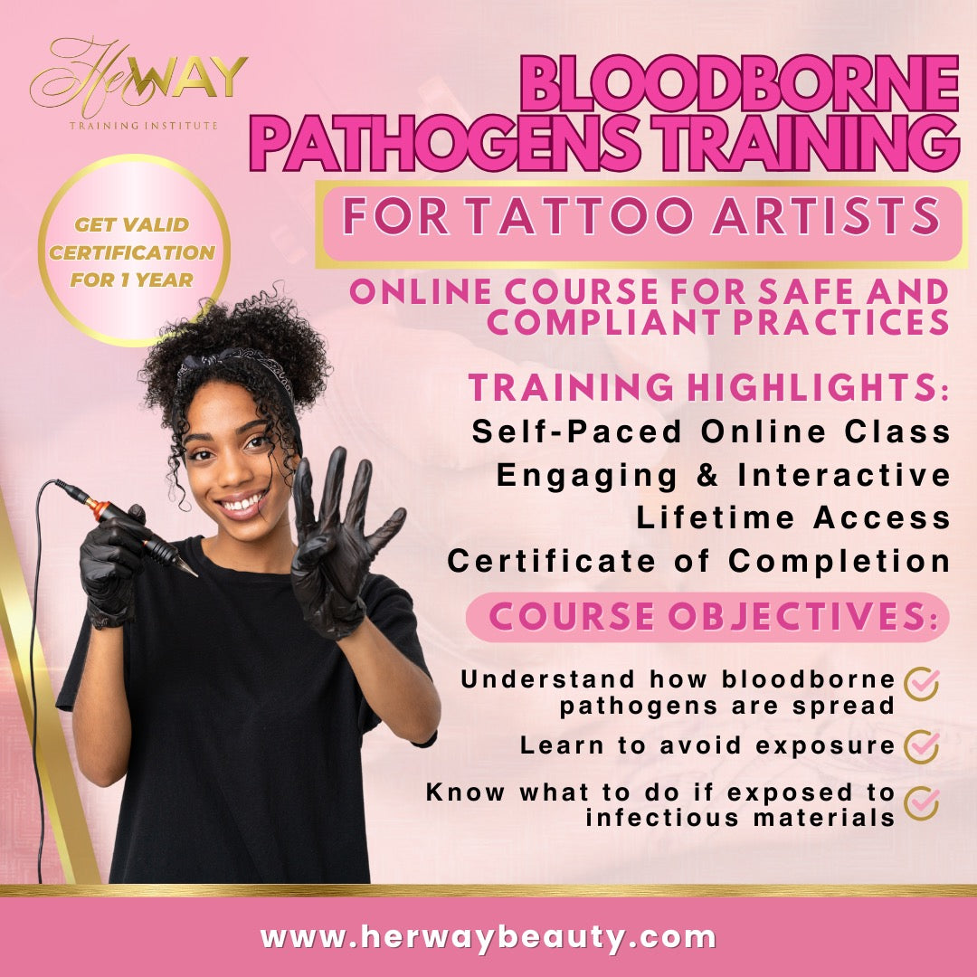 Bloodborne Pathogens Training for Tattoo Artists Online Course A