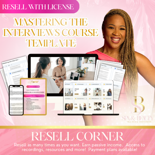 Resell Mastering Interviews Course