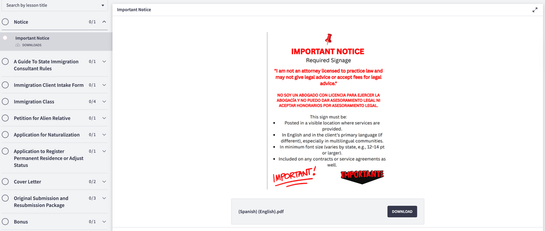 Immigration Specialist